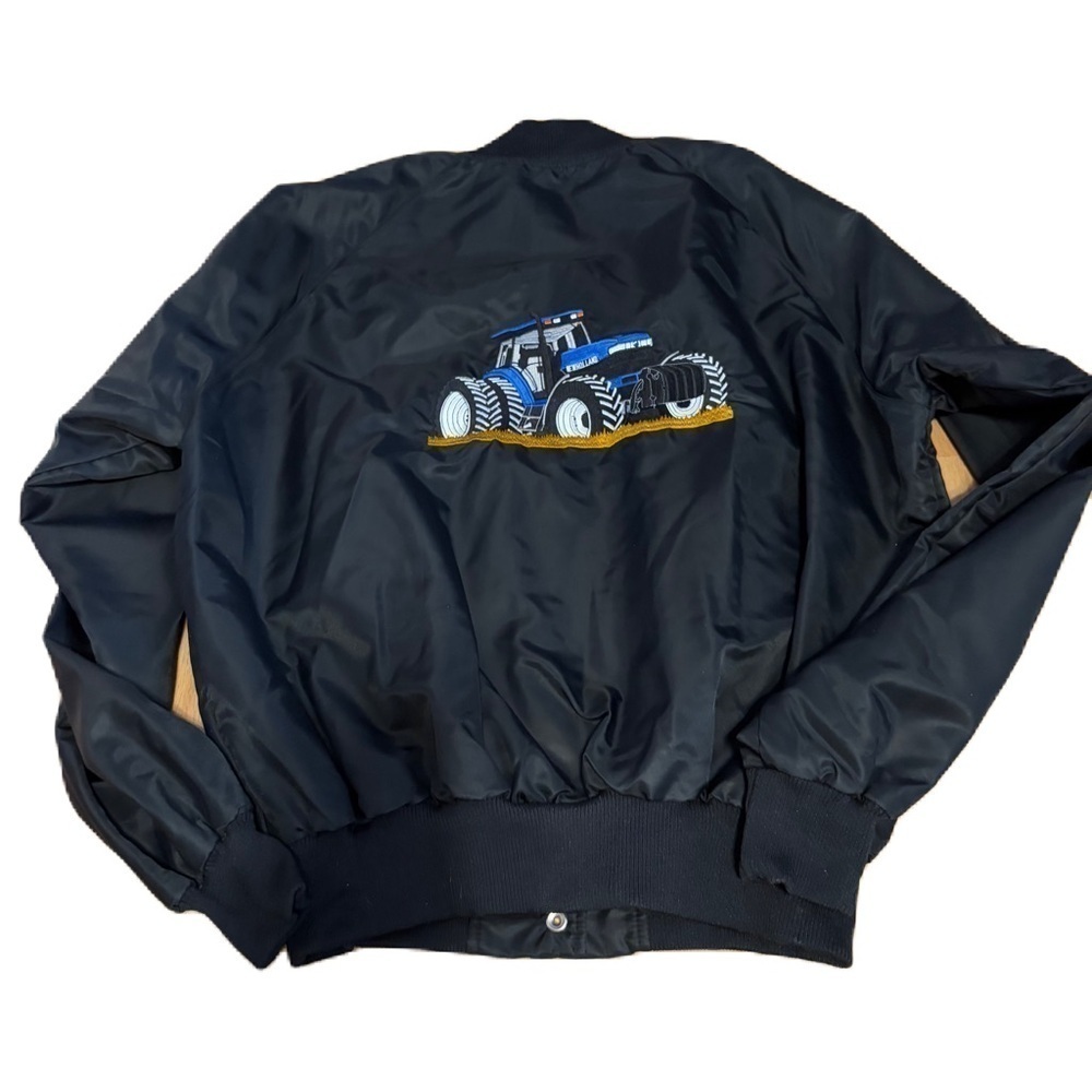 Vintage New Holland Embroidered Tractor Jacket XXL Midwest Sportswear Canada